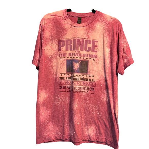 Prince and the Revolution Tee Size Large Pink Purple - Picture 1 of 7